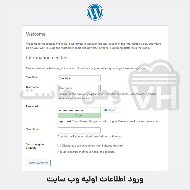 آموزش نصب وردپرس