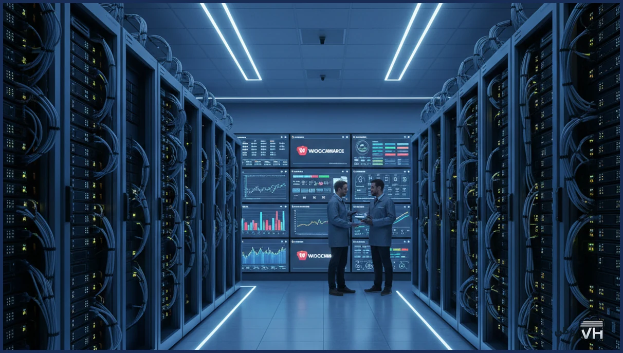 دیتاسنتر مدرن با سرورهای هاست ووکامرس